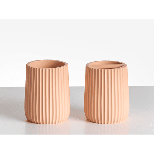 Conjunto de 5 acessórios para a casa de banho POZUZO Laranja