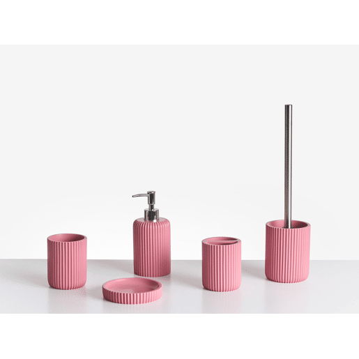 Conjunto de 5 acessórios para a casa de banho CAMANA Rosa