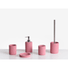 Conjunto de 5 acessórios para a casa de banho CAMANA Rosa