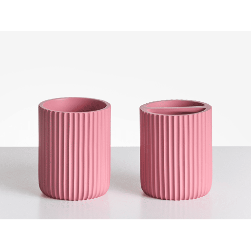 Conjunto de 5 acessórios para a casa de banho CAMANA Rosa