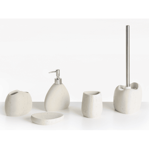 Conjunto de 5 acessórios para a casa de banho COATA Creme claro