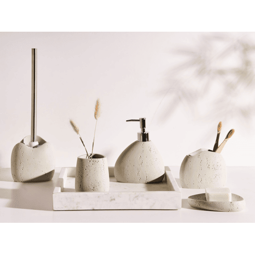 Conjunto de 5 acessórios para a casa de banho COATA Creme claro