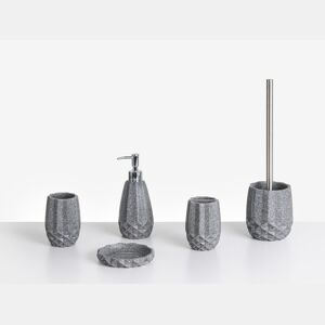 Conjunto de 5 acessórios para a casa de banho SAMIRIA Cinzento
