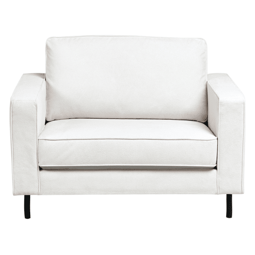 Conjunto de sala de estar SAVALEN Tecido Branco creme 4 lugares Conjunto de sala de estar SAVALEN Tecido Branco creme 4 lugares