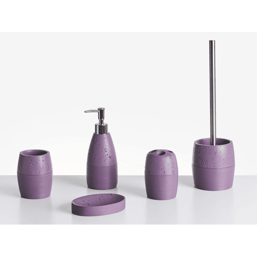 Conjunto de 5 acessórios para a casa de banho YARAPA Roxo