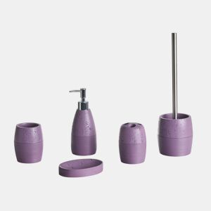 Conjunto de 5 acessórios para a casa de banho YARAPA Roxo