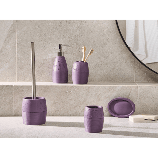 Conjunto de 5 acessórios para a casa de banho YARAPA Roxo
