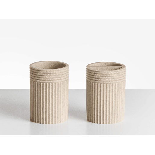 Conjunto de 5 acessórios para a casa de banho CHANCAY Creme claro
