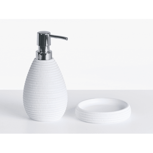 Conjunto de 5 acessórios para a casa de banho QUILA Branco