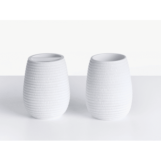 Conjunto de 5 acessórios para a casa de banho QUILA Branco