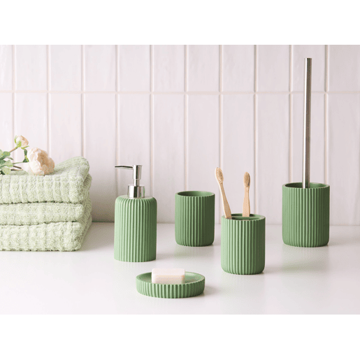 Conjunto de 5 acessórios para a casa de banho CAMANA Verde