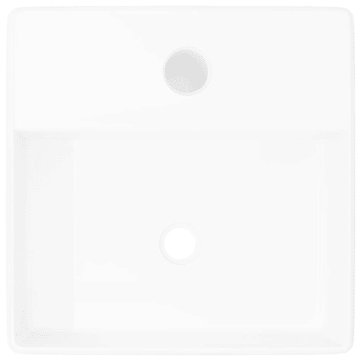 Lavatório - Lavabo - Pia de banheiro cerâmica redondo com furo para torneira, quadrado,branco