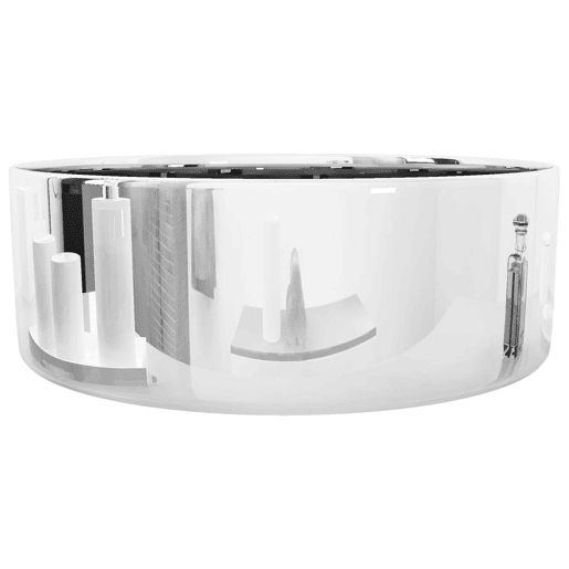 Lavatório - Lavabo - Pia de banheiro 40x15 cm cerâmica prateado