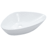 Lavatório - Lavabo - Pia de banheiro 58,5x39x14 cm cerâmica branco
