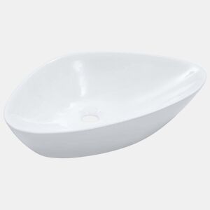 Lavatório - Lavabo - Pia de banheiro 58,5x39x14 cm cerâmica branco