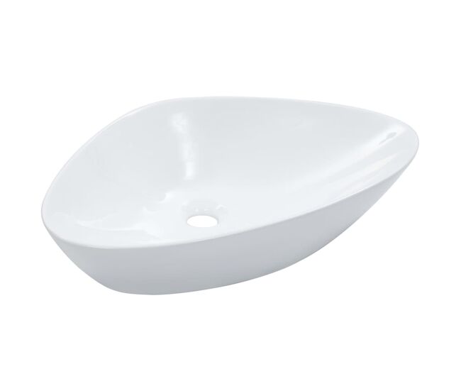 Lavabo - lavamanos 58,5x39x14 cm cerámica blanco