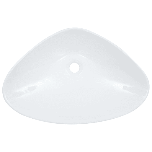 Lavatório - Lavabo - Pia de banheiro 58,5x39x14 cm cerâmica branco