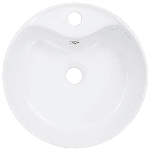 Lavatório - Lavabo - Pia de banheiro com extravasamento 36x13 cm cerâmica branco