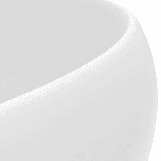Lavatório - Lavabo - Pia de banheiro luxuoso redondo 40x15 cm cerâmica branco mate