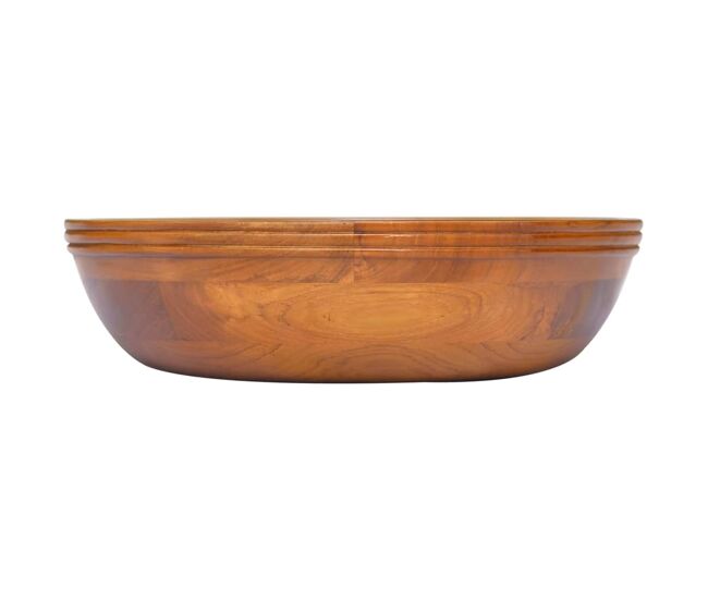 Lavabo - lavamanos de madera maciza de teca φ40x10 cm