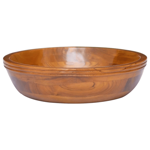 Lavatório - Lavabo - Pia de banheiro F40x10 cm madeira de teca maciça