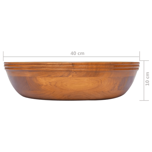 Lavatório - Lavabo - Pia de banheiro F40x10 cm madeira de teca maciça