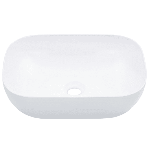 Lavatório - Lavabo - Pia de banheiro 45,5x32x13 cm cerâmica branco