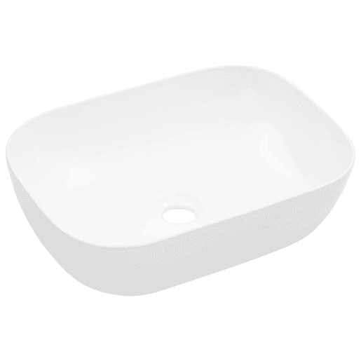 Lavatório - Lavabo - Pia de banheiro 45,5x32x13 cm cerâmica branco