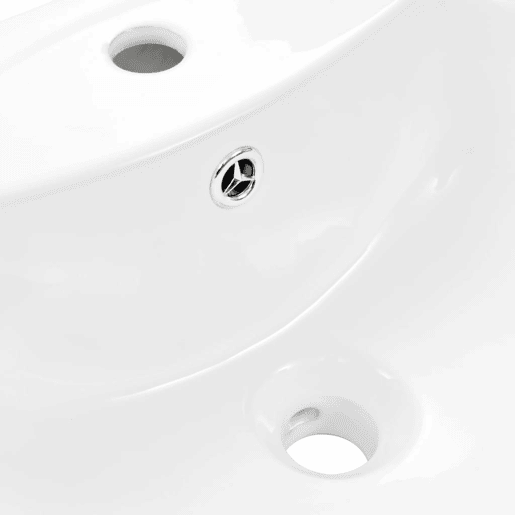 Lavatório - Lavabo - Pia de banheiro com coluna cerâmica branco 650x520x200 mm