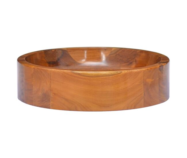 Lavabo - lavamanos de madera maciza de teca φ40x10 cm