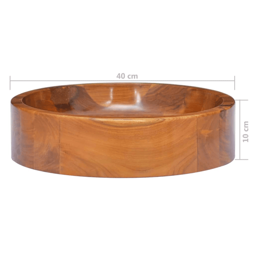 Lavatório - Lavabo - Pia de banheiro F40x10 cm madeira de teca maciça