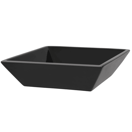 Lavatório - Lavabo - Pia de banheiro quadrado preto em cerâmica 41,5x41,5x12 cm