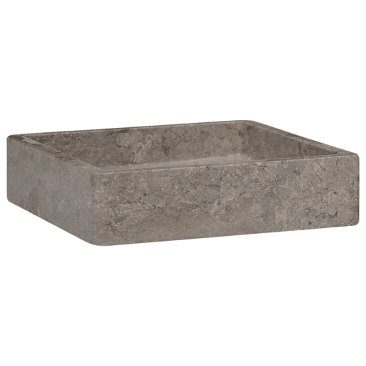 Lavatório - Lavabo - Pia de banheiro 40x40x10 cm mármore cinzento