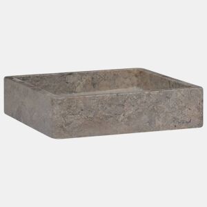 Lavatório - Lavabo - Pia de banheiro 40x40x10 cm mármore cinzento