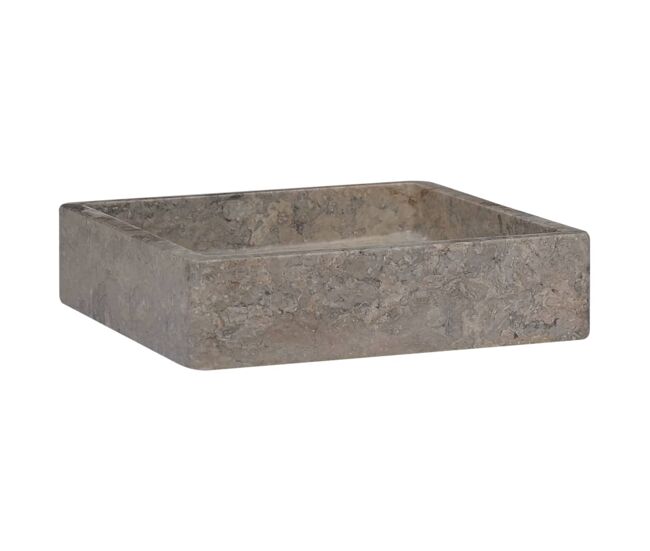 Lavabo - lavamanos gris mármol 40x40x10 cm
