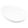 Lavatório - Lavabo - Pia de banheiro de luxo em cerâmica oval 40 x 33 cm branco