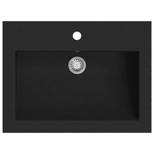 Lavatório - Lavabo - Pia de banheiro de granito 600x450x120 mm preto
