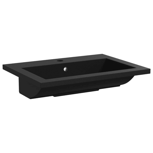 Lavatório - Lavabo - Pia de banheiro de granito 600x450x120 mm preto