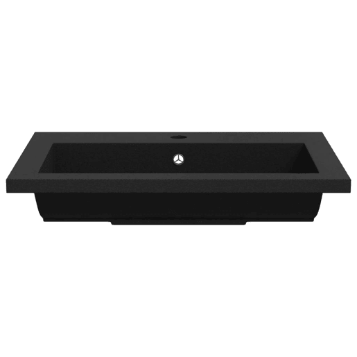 Lavatório - Lavabo - Pia de banheiro de granito 600x450x120 mm preto