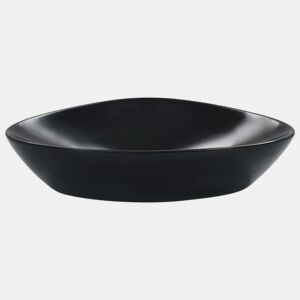 Lavatório - Lavabo - Pia de banheiro 58,5x39x14 cm cerâmica preto