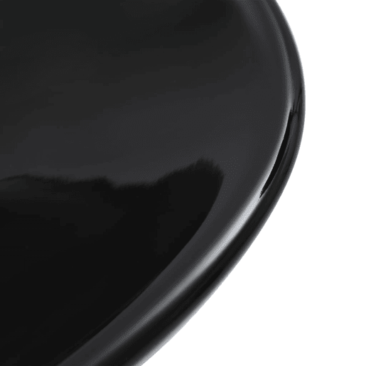 Lavatório - Lavabo - Pia de banheiro 58,5x39x14 cm cerâmica preto
