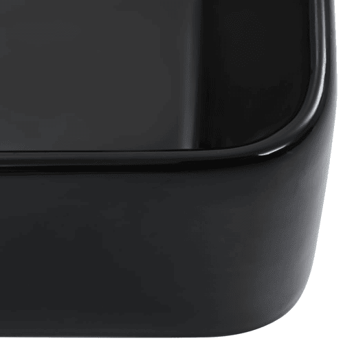 Lavatório - Lavabo - Pia de banheiro 40x30x13 cm cerâmica preto
