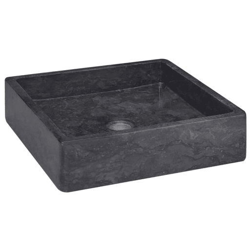 Lavatório - Lavabo - Pia de banheiro 40x40x10 cm mármore preto