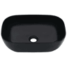 Lavatório - Lavabo - Pia de banheiro 45,5x32x13 cm cerâmica preto