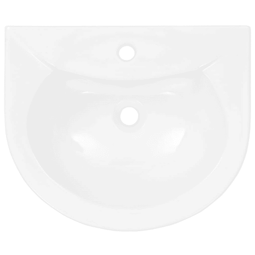 Lavatório - Lavabo - Pia de banheiro com coluna cerâmica branco 520x440x190 mm Lavatório - Lavabo - Pia de banheiro com coluna cerâmica branco 520x440x190 mm