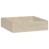 Lavatório - Lavabo - Pia de banheiro 40x40x10 cm mármore cor creme