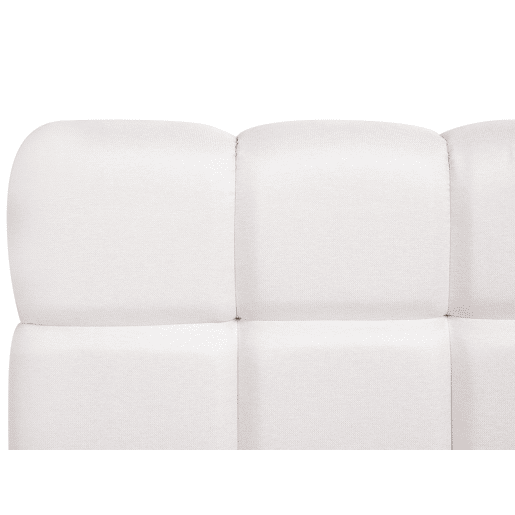 Cama baú Tecido BASTON 160 x 200 cm Branco creme