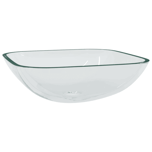 Lavatório - Lavabo - Pia de banheiro 42x42x14 cm vidro transparente