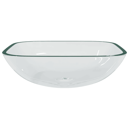 Lavatório - Lavabo - Pia de banheiro 42x42x14 cm vidro transparente