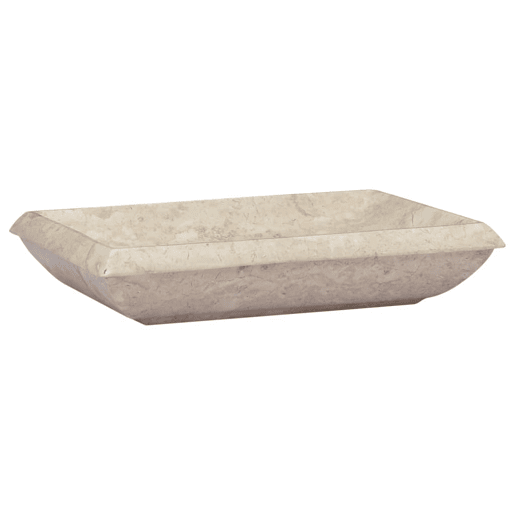 Lavatório - Lavabo - Pia de banheiro 50x35x10 cm mármore cor creme